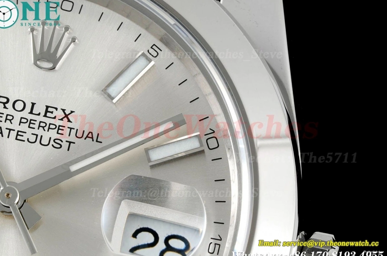 126300 Stk VR3235 Jubilee Silver 41mm Datejust SS SS King 904L 1208